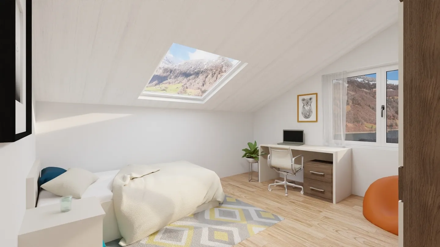 6.5-room penthouse apartment with breathtaking lake and panoramic views - Photo 11 of 14