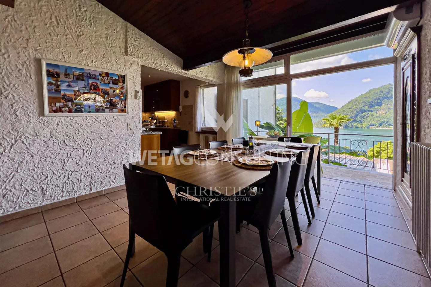 Villa rinomata a Carabietta con piscina e vista sul lago di Lugano - Foto 8 di 13