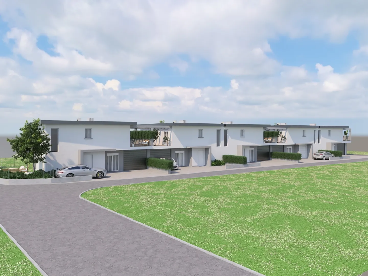 Terrain avec licence approuvée - 5 maisons individuelles à Stabio - Photo 2 sur 2