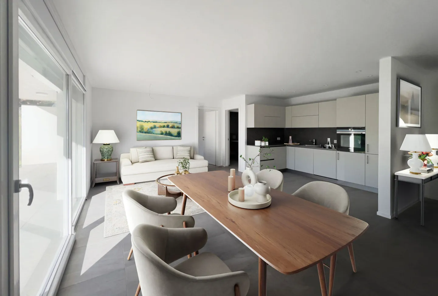 3.5 locali con ampio giardino a Caslano - Foto 1 di 7