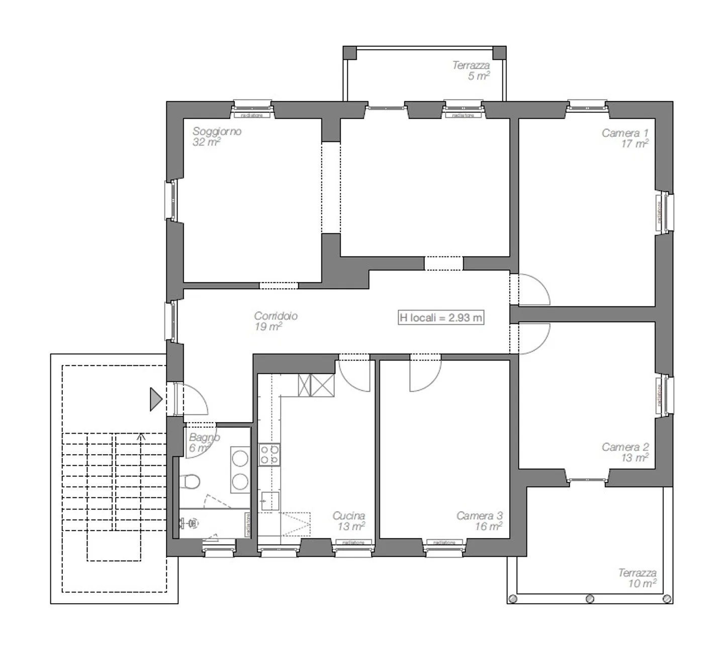 Appartamento in affitto 5,5 stanze completamente ristrutturato in una casa d'epoca - posizione privilegiata - Foto 11 di 11
