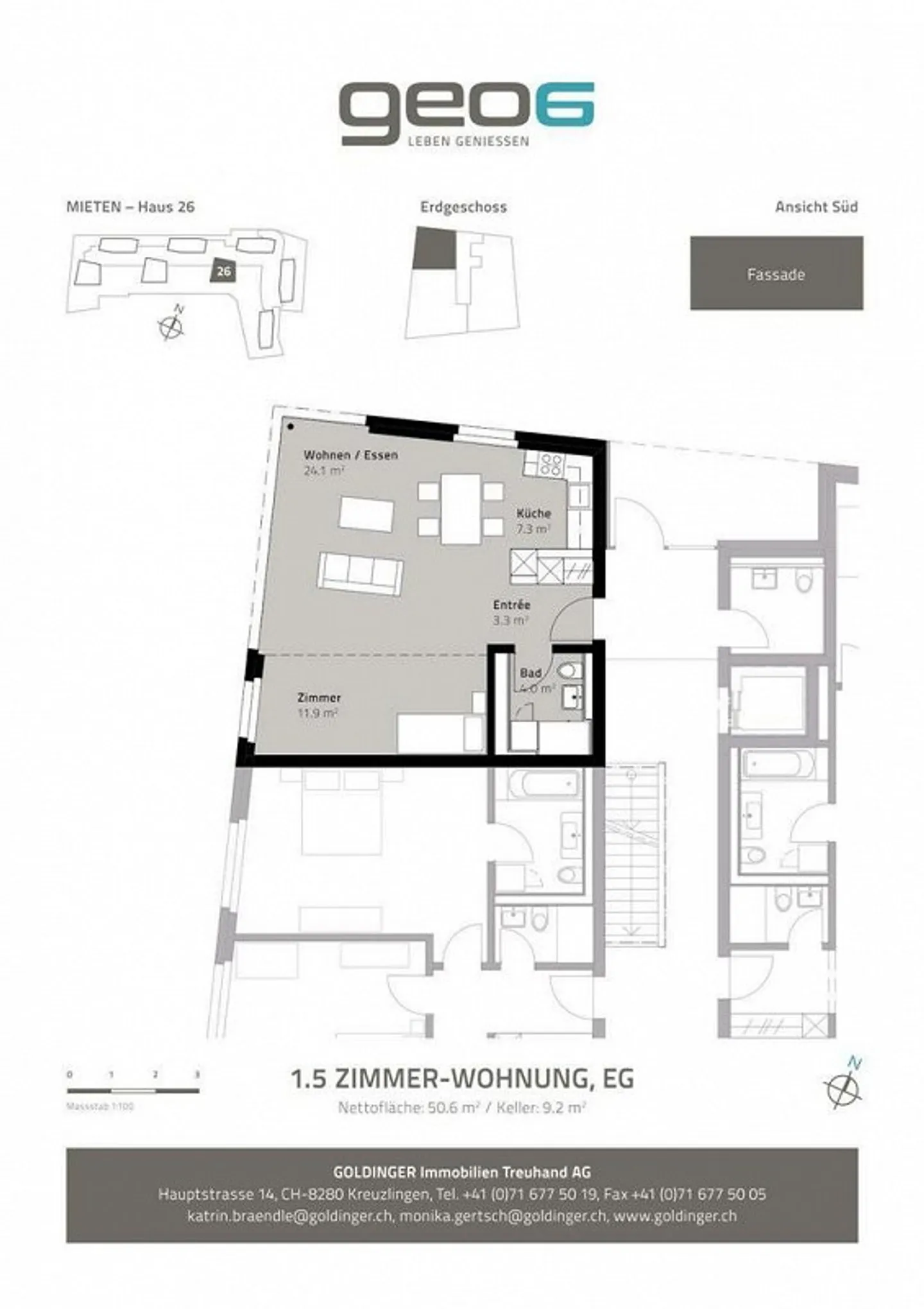 Appartement individuel confortable - ensoleillé et près du lac - Photo 8 sur 8