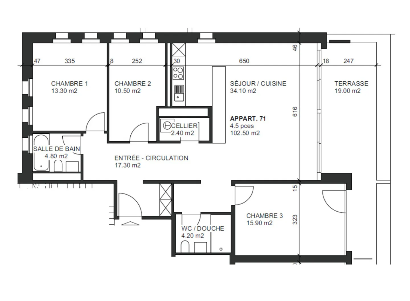 Appartement de 4.5 pièces entièrement rénové - Photo 14 sur 14