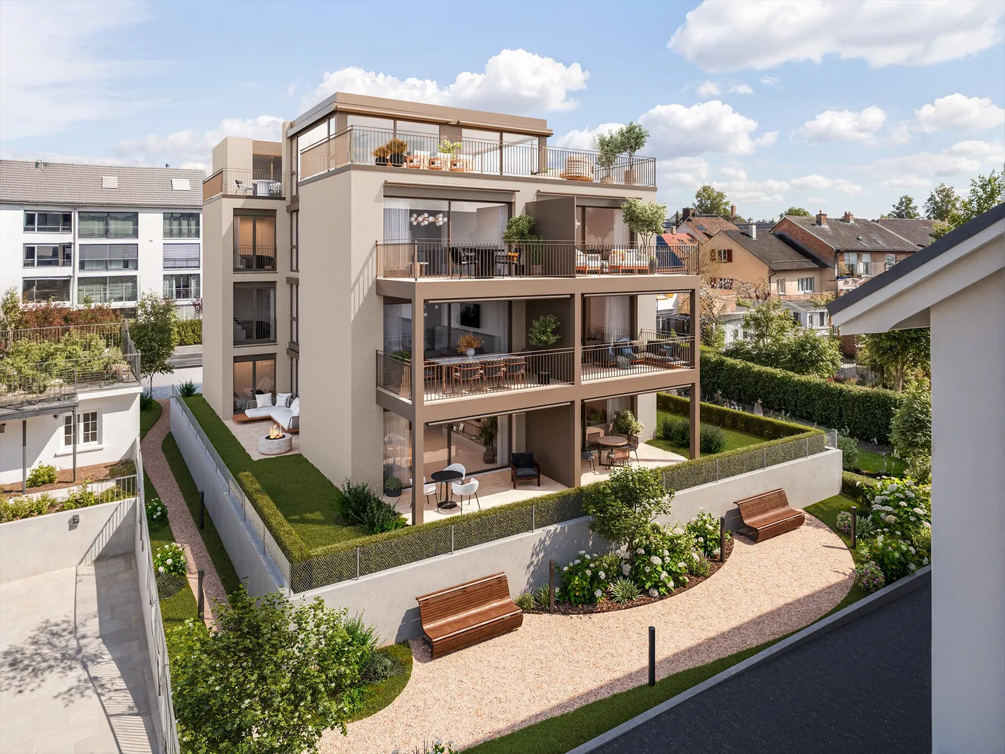 Urban living comfort redefined – 4.5 rooms with south-facing balcony and elegant room concept - Photo 5 of 8
