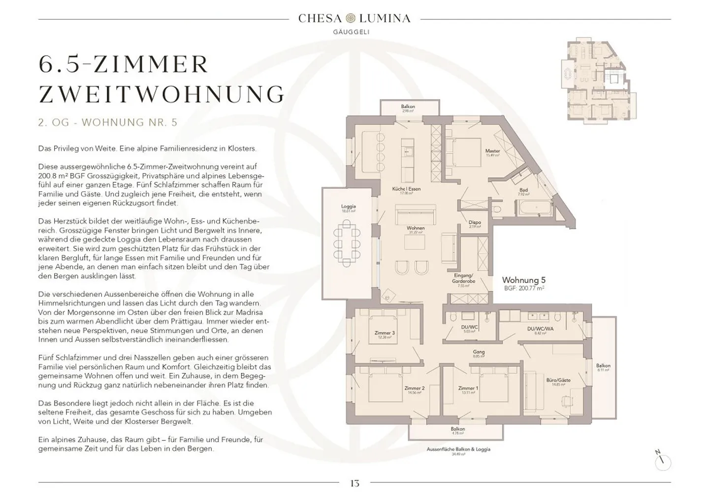 6.5 Zimmer Panoramawohnung als ZWEITWOHNSITZ - Photo 8 sur 11