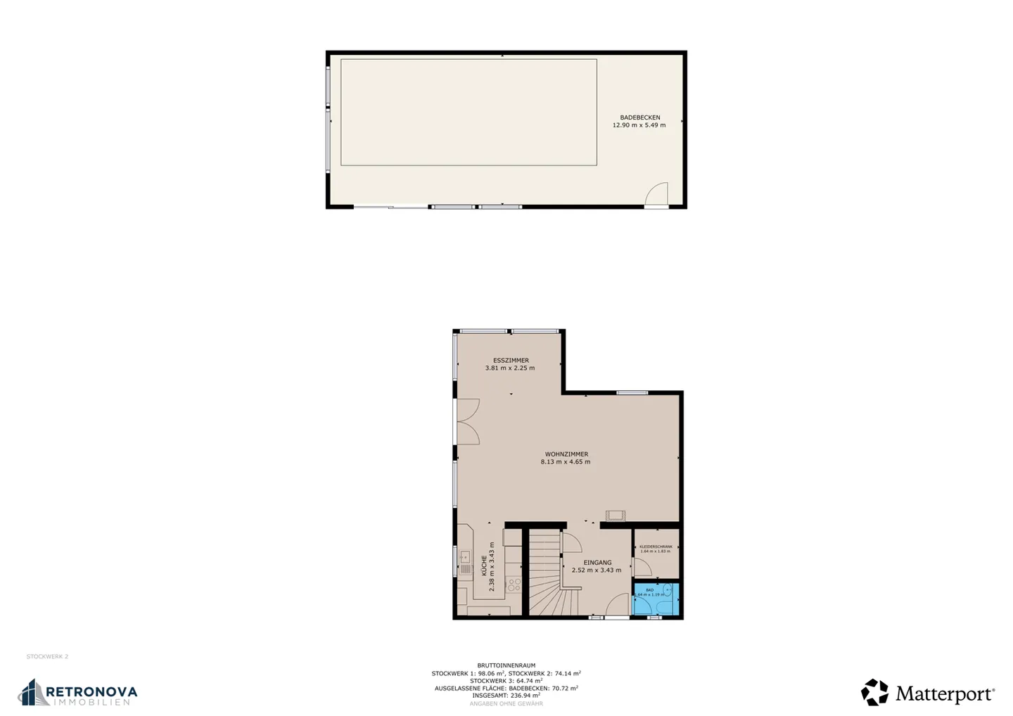 Modernes 5-Zimmer-Einfamilienhaus mit Hallenbad in Illhart - Foto 17 di 18