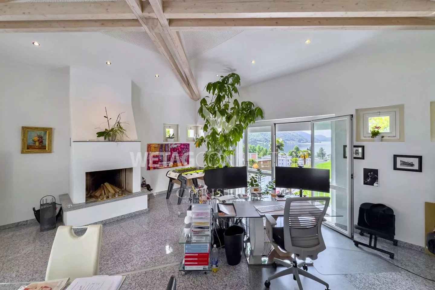 Lugano-Agno: Villa elegante con piscina a sfioro panoramica, sauna e altro... - Foto 11 di 13