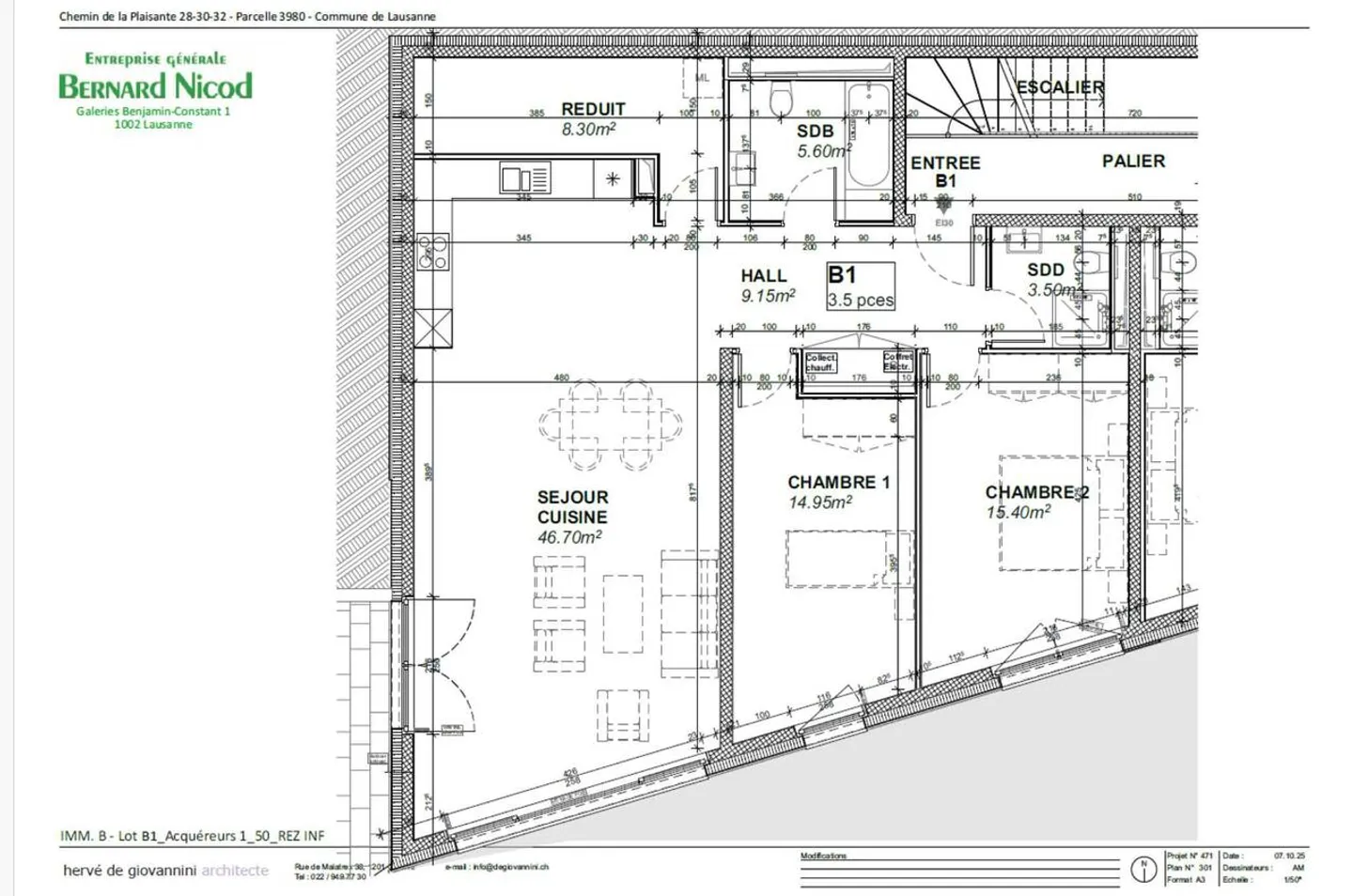 Spacious 3.5 rooms NEW southwest facing with terrace - Photo 5 of 5