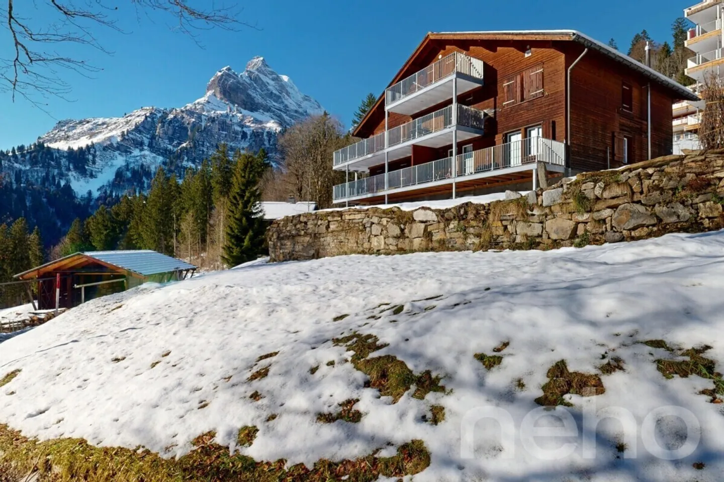 2.5 Room Attic Apartment in Chalet Waldhaus in Braunwald - Photo 1 of 12