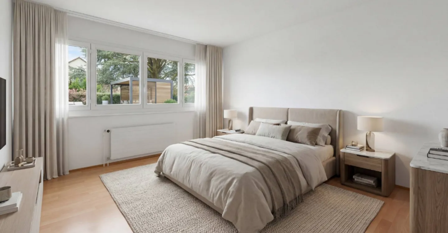 GERÄUMIGE 4,5-ZIMMER-TRIPLEX IM HERZEN VON CHAVORNAY - Foto 4 von 12