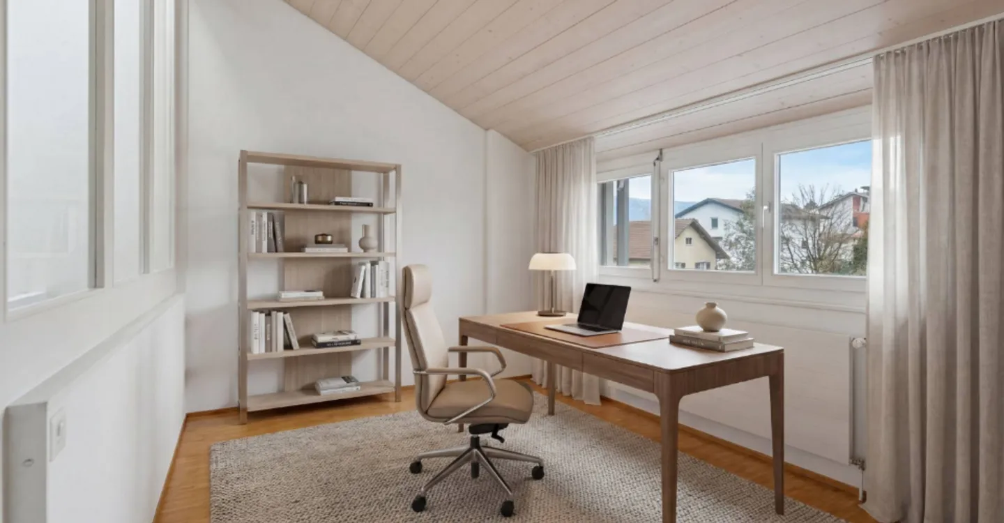 GERÄUMIGE 4,5-ZIMMER-TRIPLEX IM HERZEN VON CHAVORNAY - Foto 6 von 12
