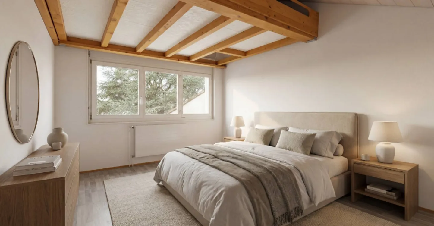 GERÄUMIGE 4,5-ZIMMER-TRIPLEX IM HERZEN VON CHAVORNAY - Foto 8 von 12