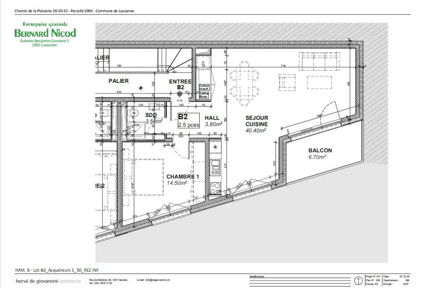 New residence in Chailly - 2.5 room apartment with south-facing balcony - Photo 5 of 5