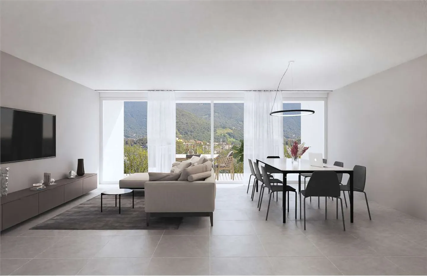 Tesserete - Villa a schiera spettacolare in costruzione - Foto 4 di 9