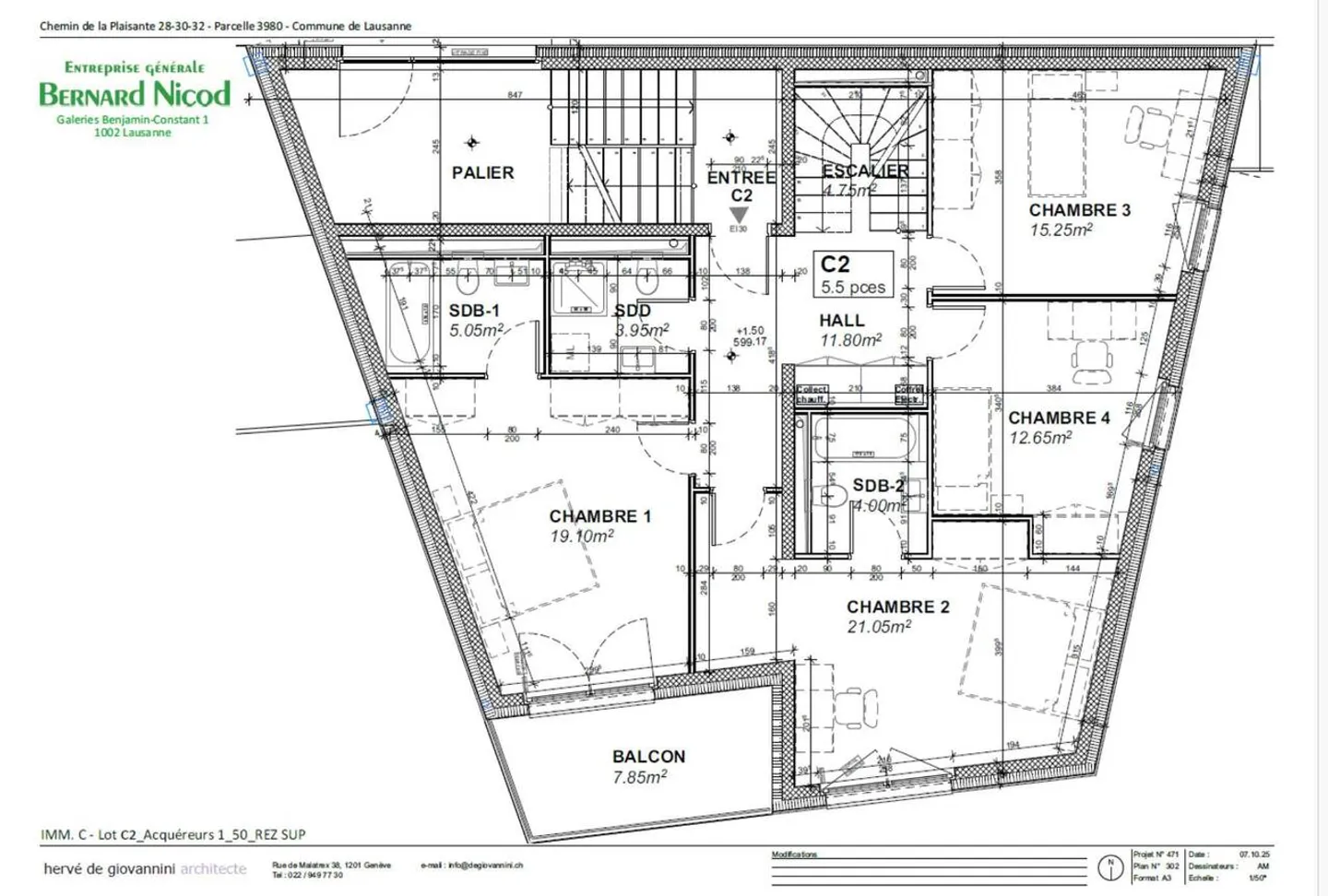 Nouvelle promotion à Chailly Duplex de 5.5 pièces avec terrasse de 64 m2 - Photo 6 sur 8
