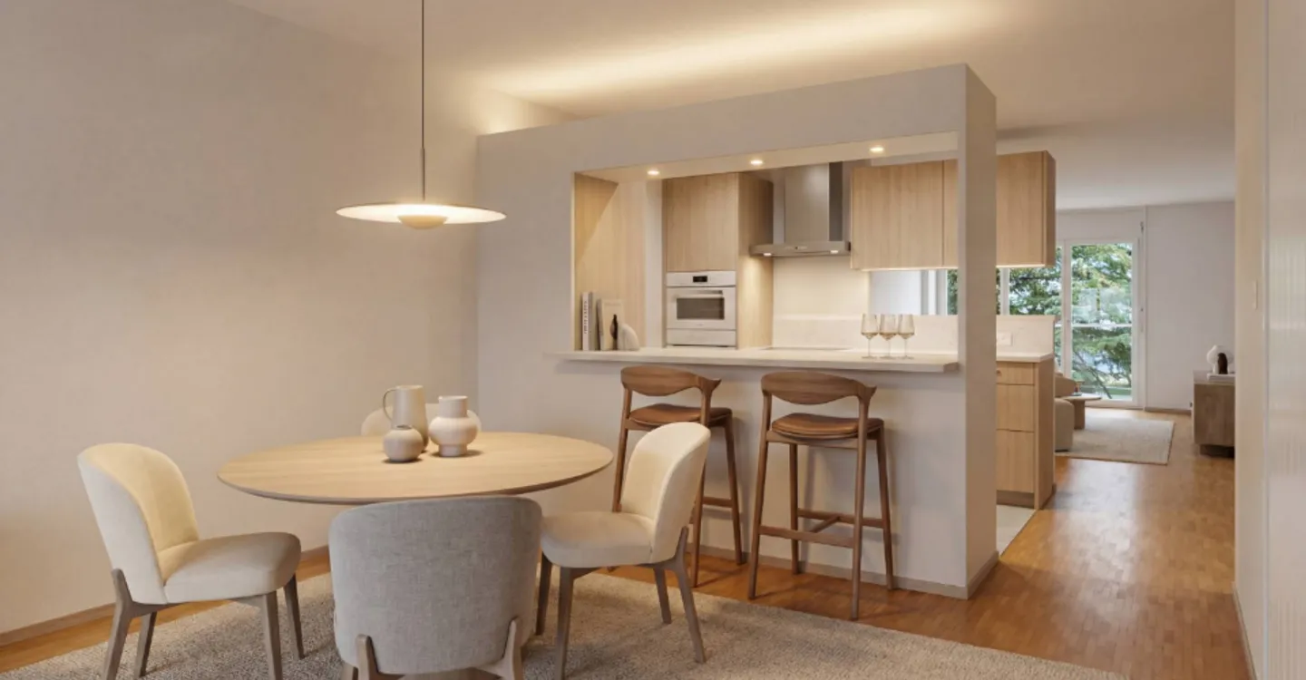 SPACIOUS 5.5 ROOM TRIPLEX IN CHAVORNAY - Foto 3 von 12