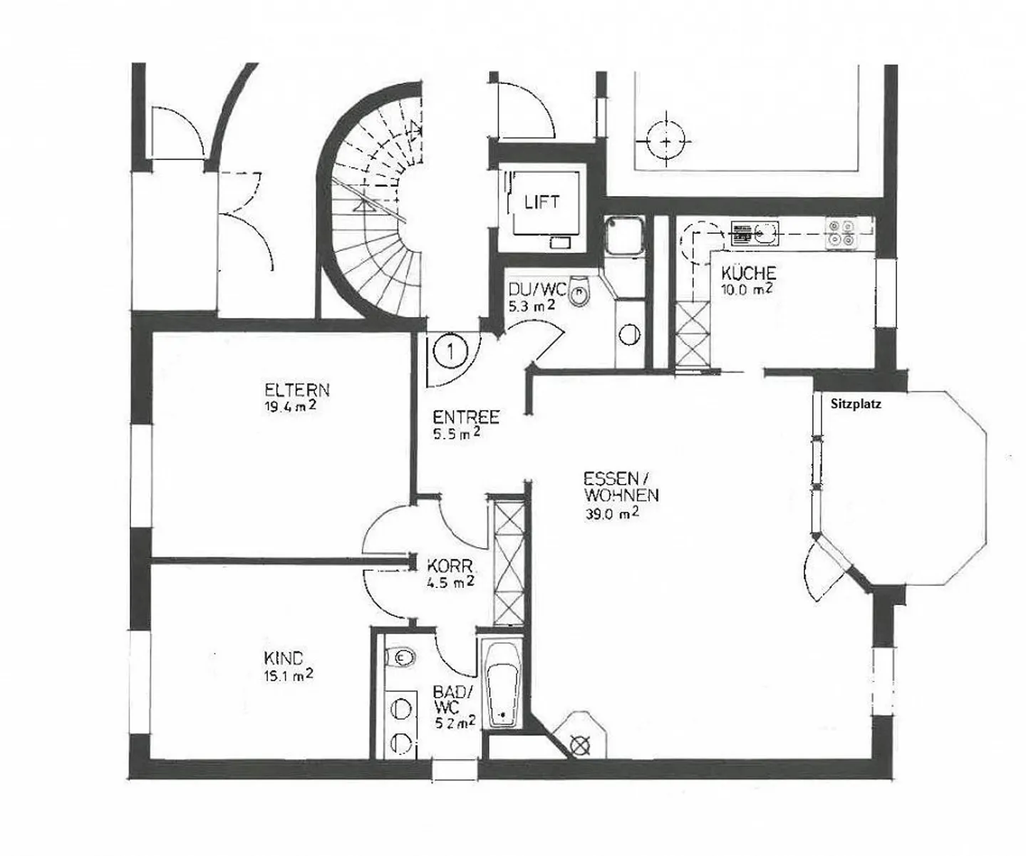 Appartamento di 3,5 stanze con patio, lavatrice/asciugatrice propria, 2 bagni - Foto 30 di 30