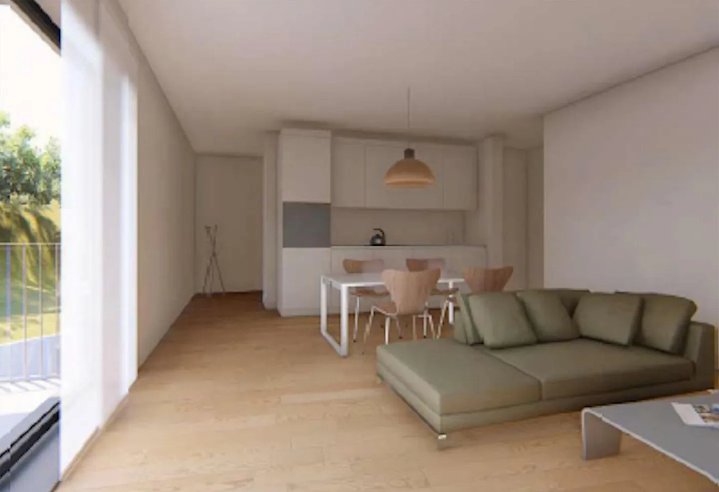 Nuovo monolocale immerso in un quadro verdeggiante - Foto 11 di 12