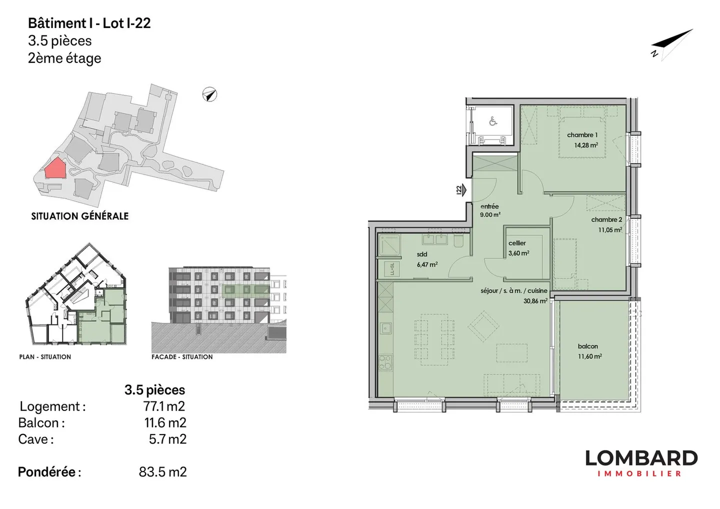 Appartement avec 3,5 pièces au 2ème étage - Photo 6 sur 6