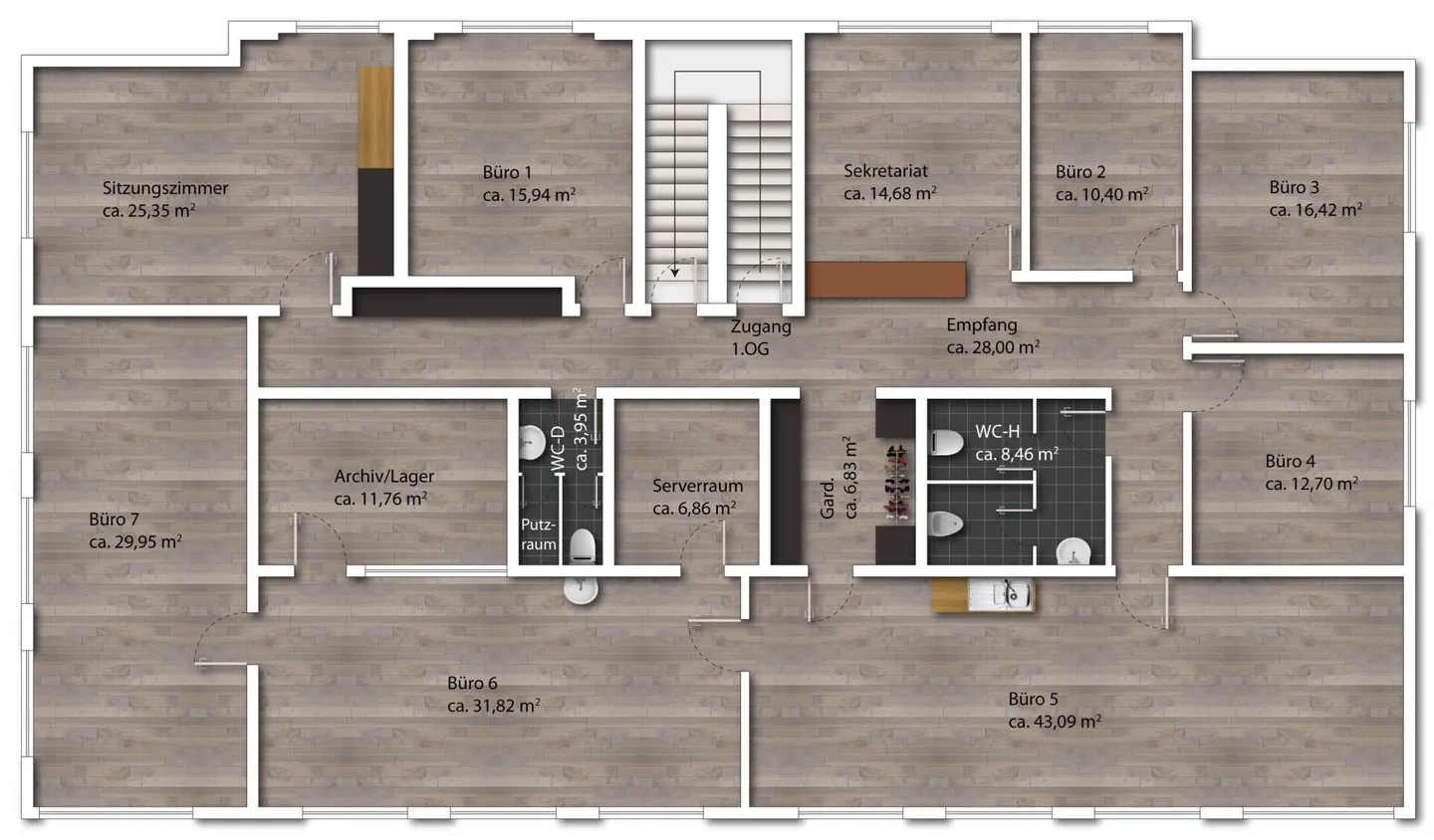 Ufficio o spazio commerciale ben progettato e praticamente suddiviso "Plug & Work" - Foto 8 di 11