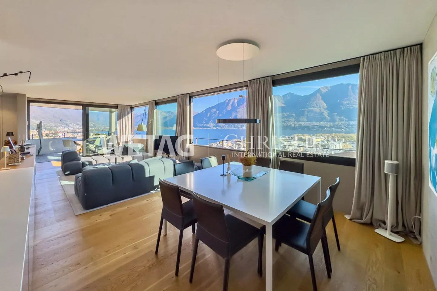 Moderne & helle Duplex-Wohnung mit Seeblick in Locarno-Monti zu verkaufen - Foto 2 von 13