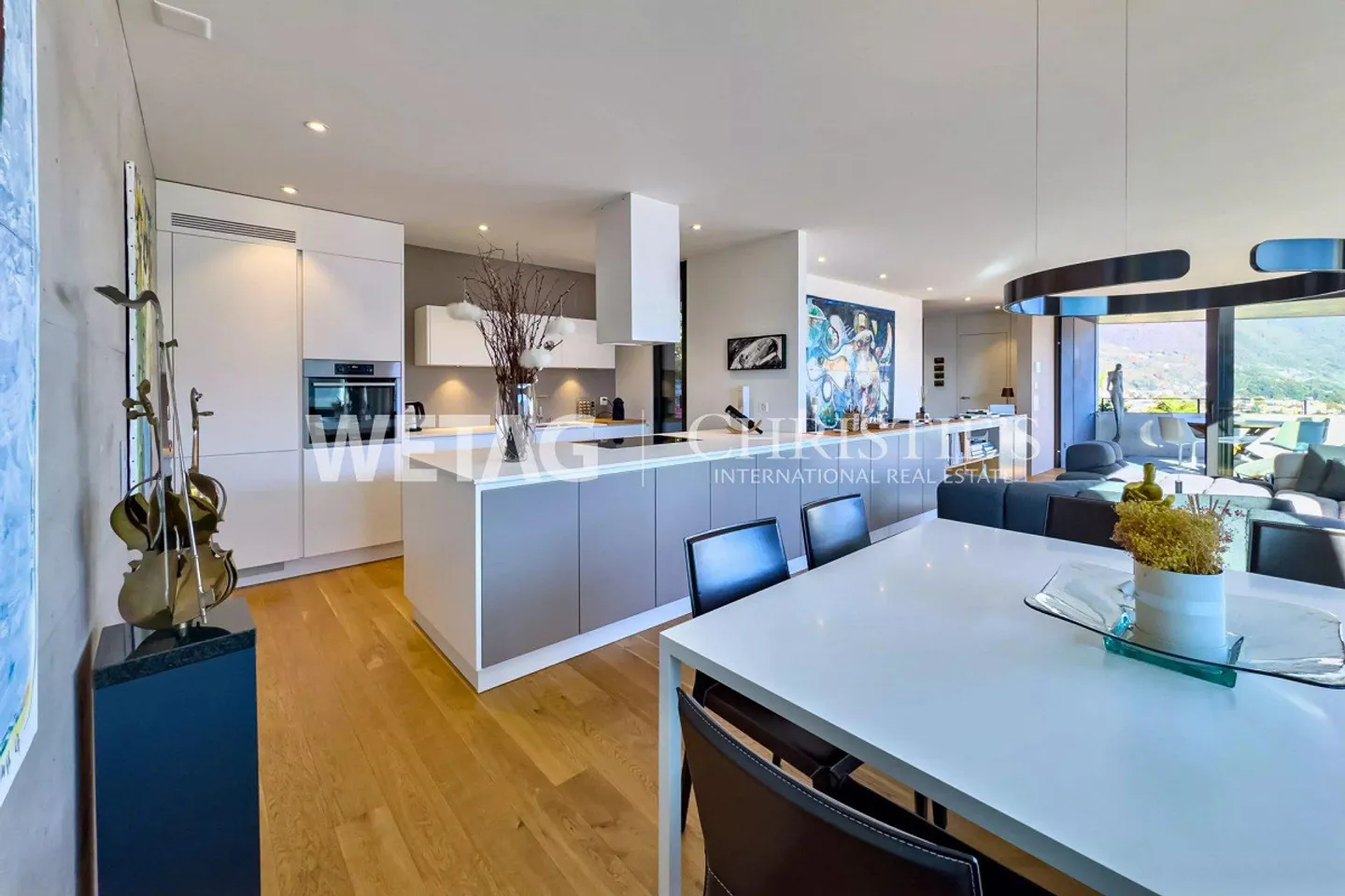 Moderne & helle Duplex-Wohnung mit Seeblick in Locarno-Monti zu verkaufen - Foto 3 von 13