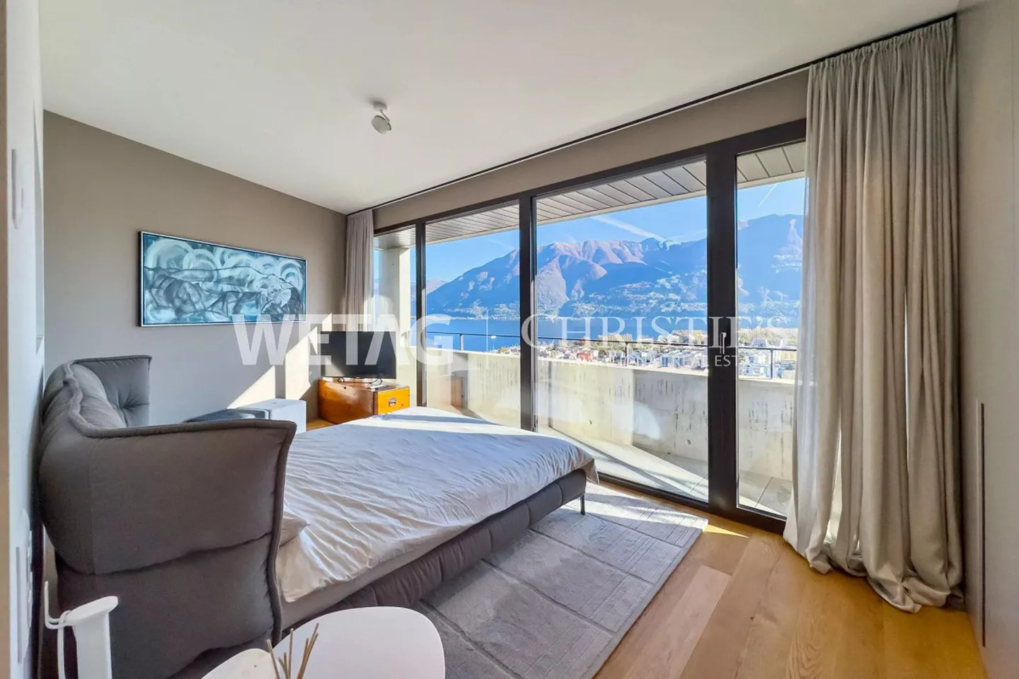 Moderne & helle Duplex-Wohnung mit Seeblick in Locarno-Monti zu verkaufen - Foto 7 von 13