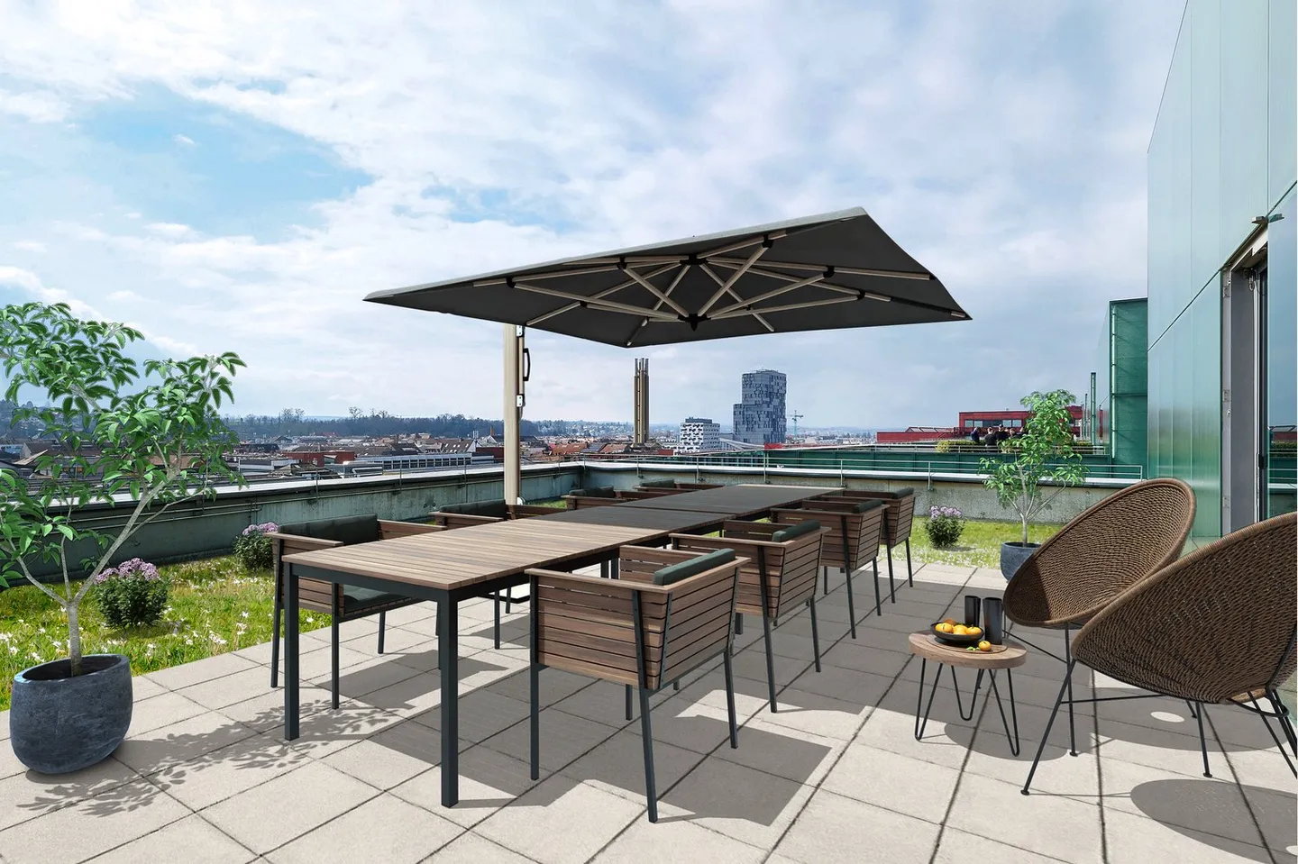 Attraktive Büroflächen mit spektakulärer Terrasse direkt am Bahnhof Basel SBB! - Foto 8 von 13