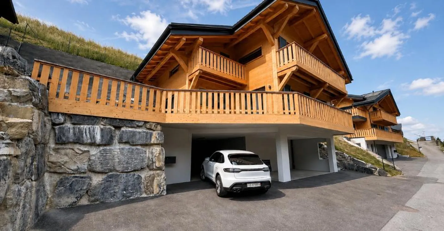 Chalet nuovo 4 locali 120m² a Val-d'Illiez con terrazza - Foto 2 di 11