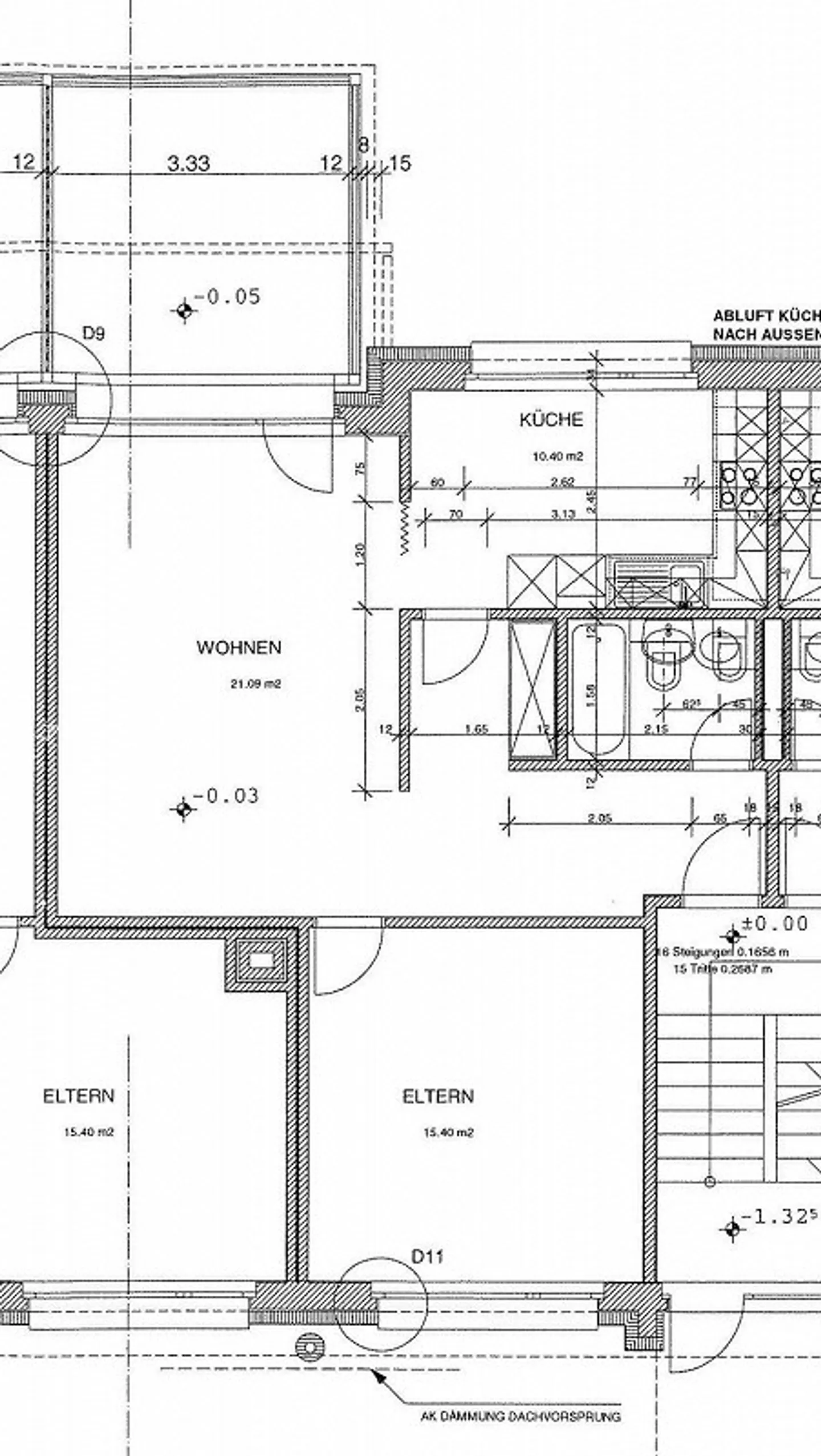 Appartamento 2.5 locali al 3° piano a sinistra con grande balcone - Foto 9 di 9