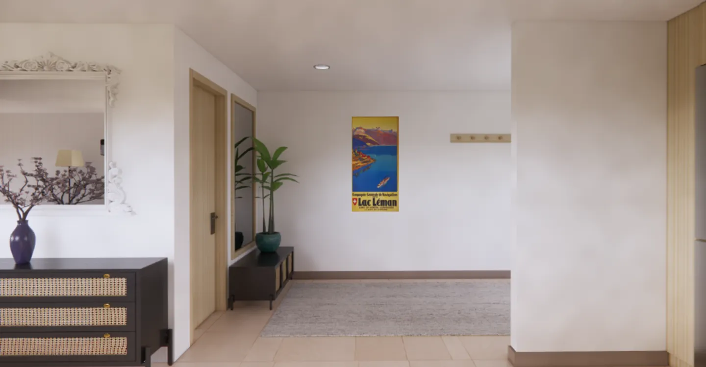 Promotion Residence du Moulin, Bernex - Lichtdurchflutetes Reihenhaus A02 mit großzügigem Wohnraum in einer ruhigen und ländlichen Umgebung. - Foto 4 von 6