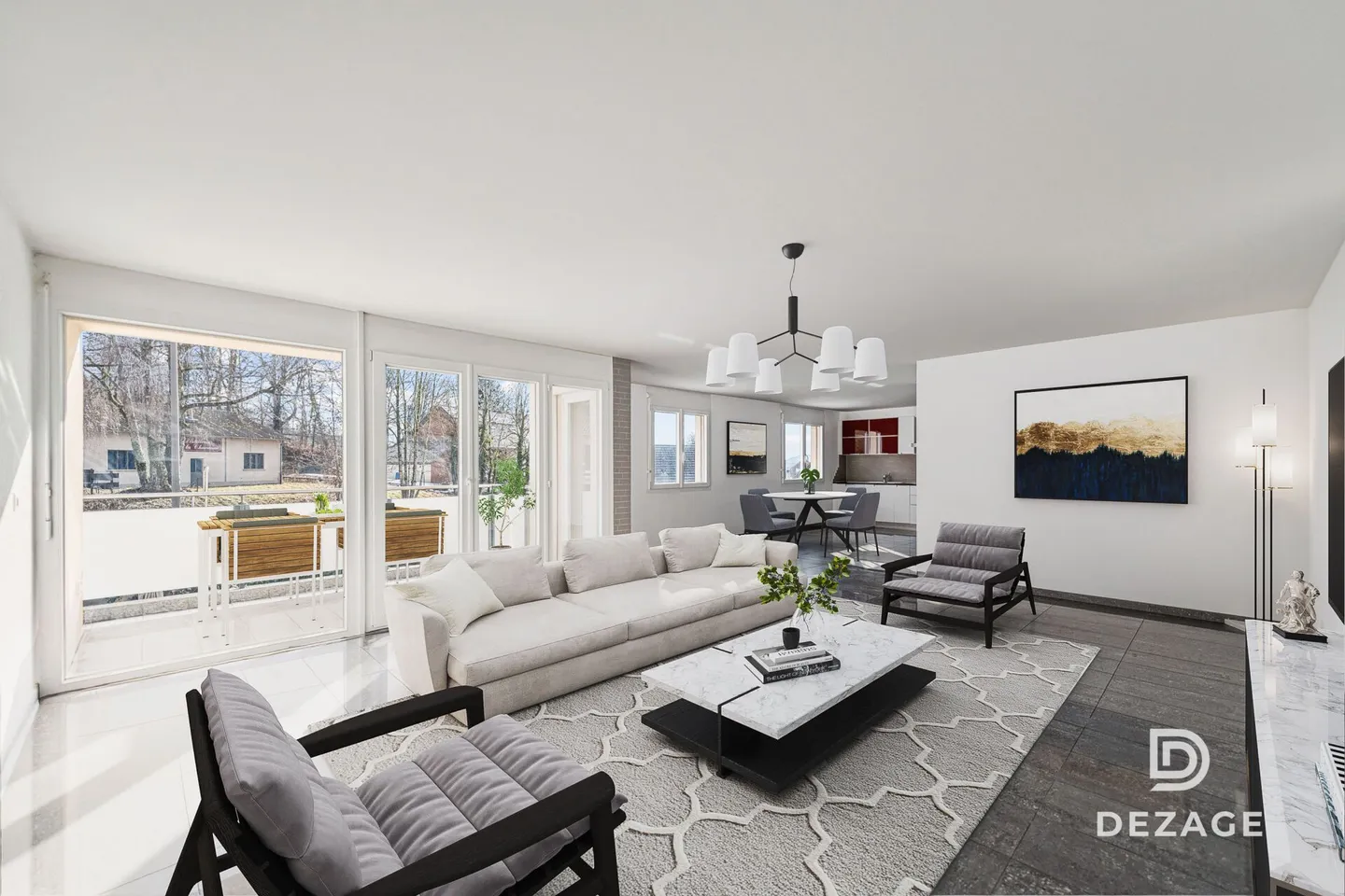 Modernes Apartment in Oron - Foto 2 von 13