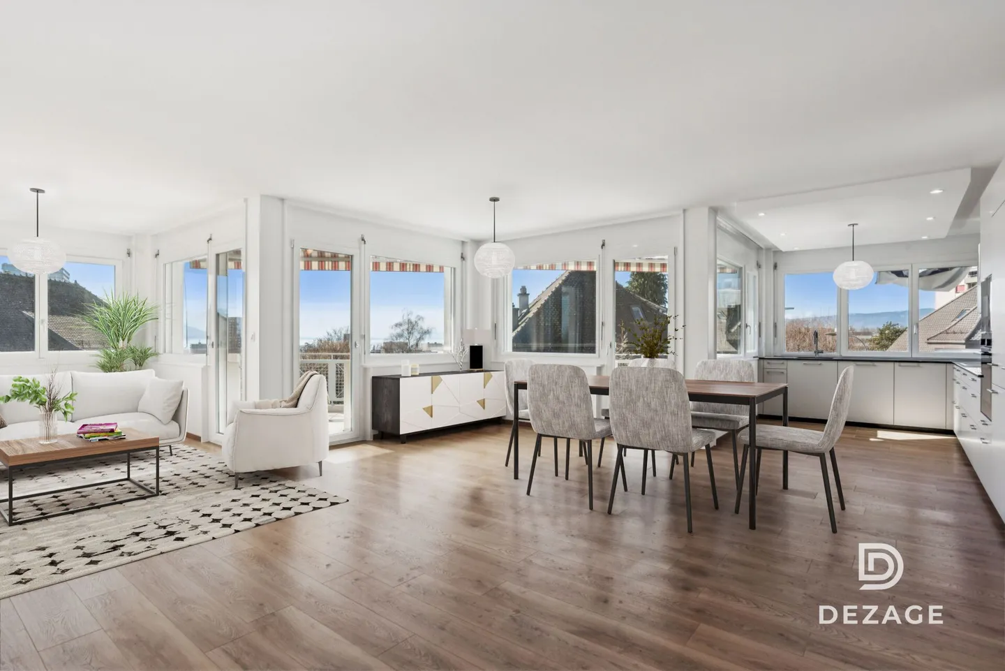 Appartement Familial Rénové avec Vue Lac - Photo 1 sur 12