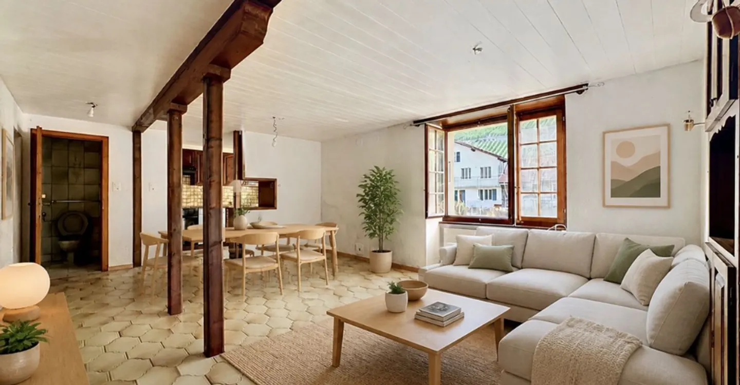 Dorfhaus mit zwei Wohnungen und Scheune mit großem Potenzial - Foto 10 von 12