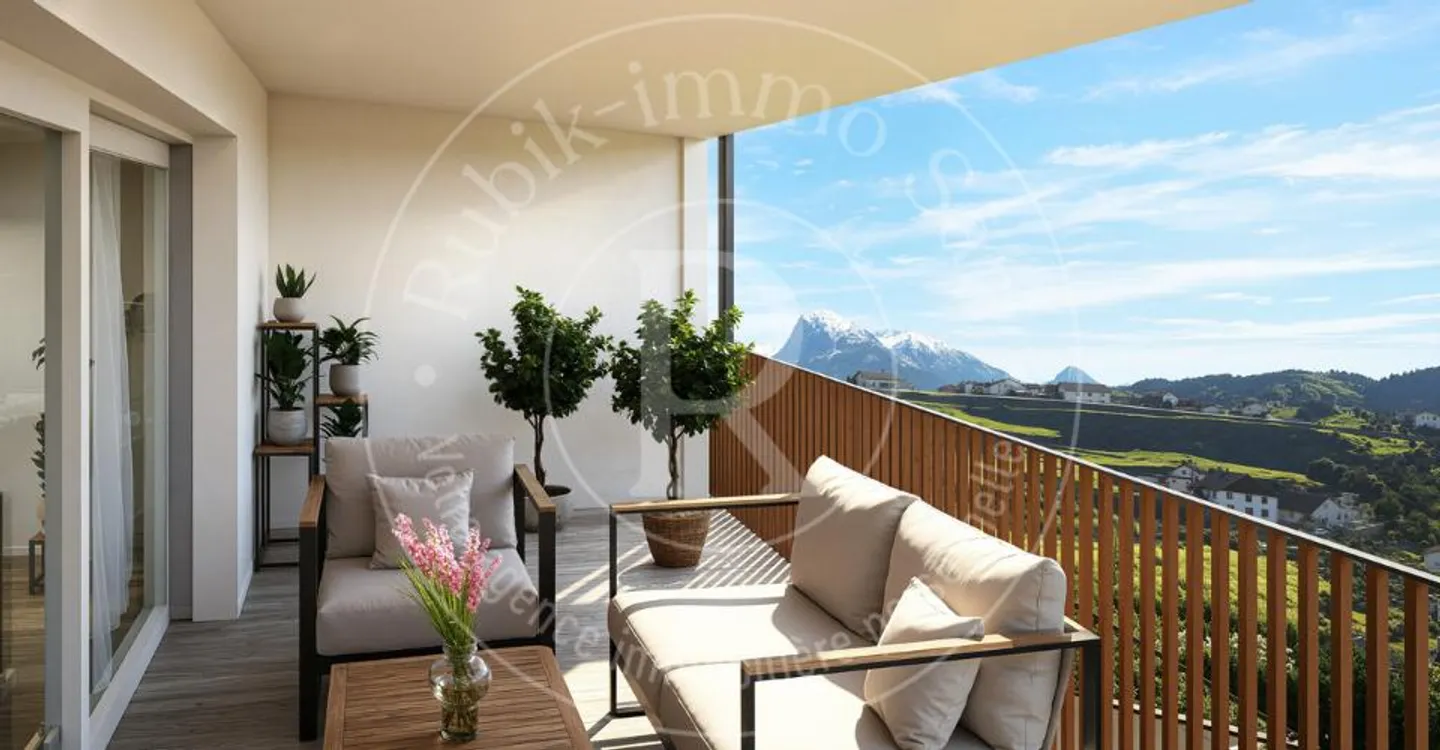 3.5 rooms 5 minutes from Bulle - Construction starts this autumn - Photo 1 of 12