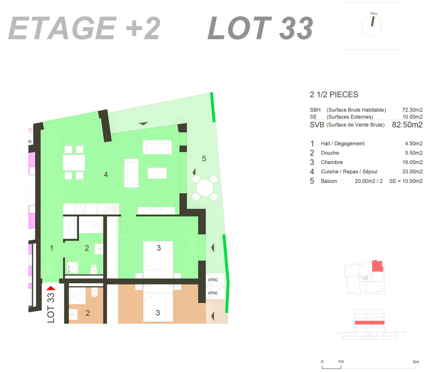 Modernes Apartment in Monthey - Foto 6 von 12