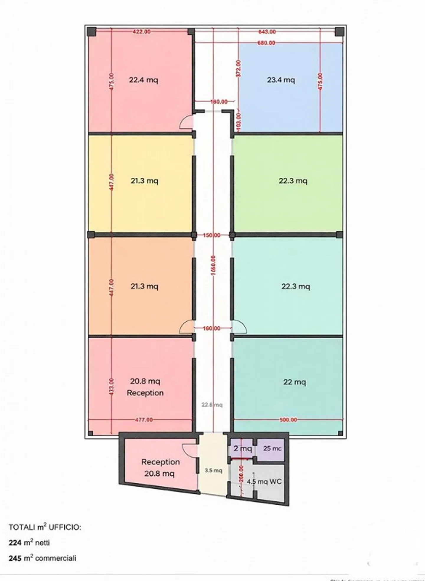 Bureau prestigieux dans un bâtiment historique au centre de Lugano - Photo 10 sur 10
