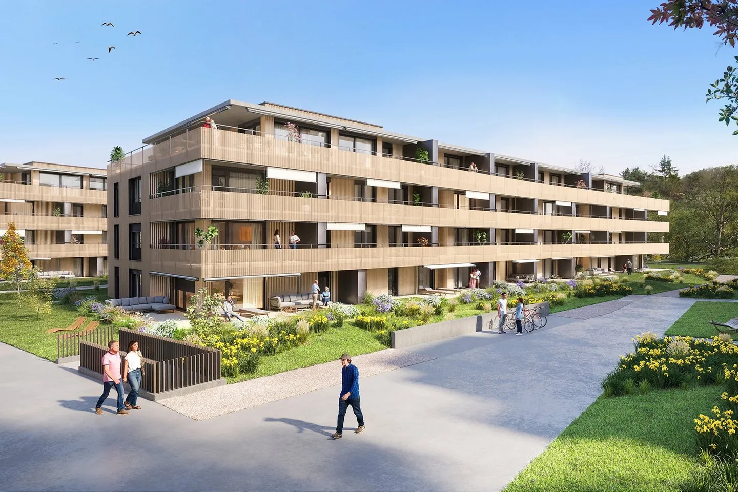 Ökologisches Apartment in Matran - Foto 2 von 8