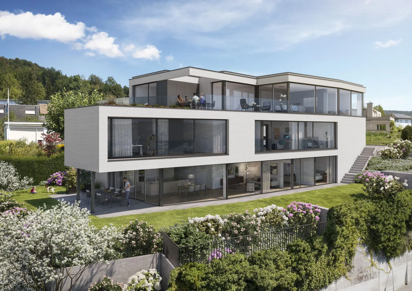 Nuovo progetto di costruzione "SOLAIR" - Due esclusive e spaziose case a terrazza in una posizione panoramica unica - Foto 1 di 7