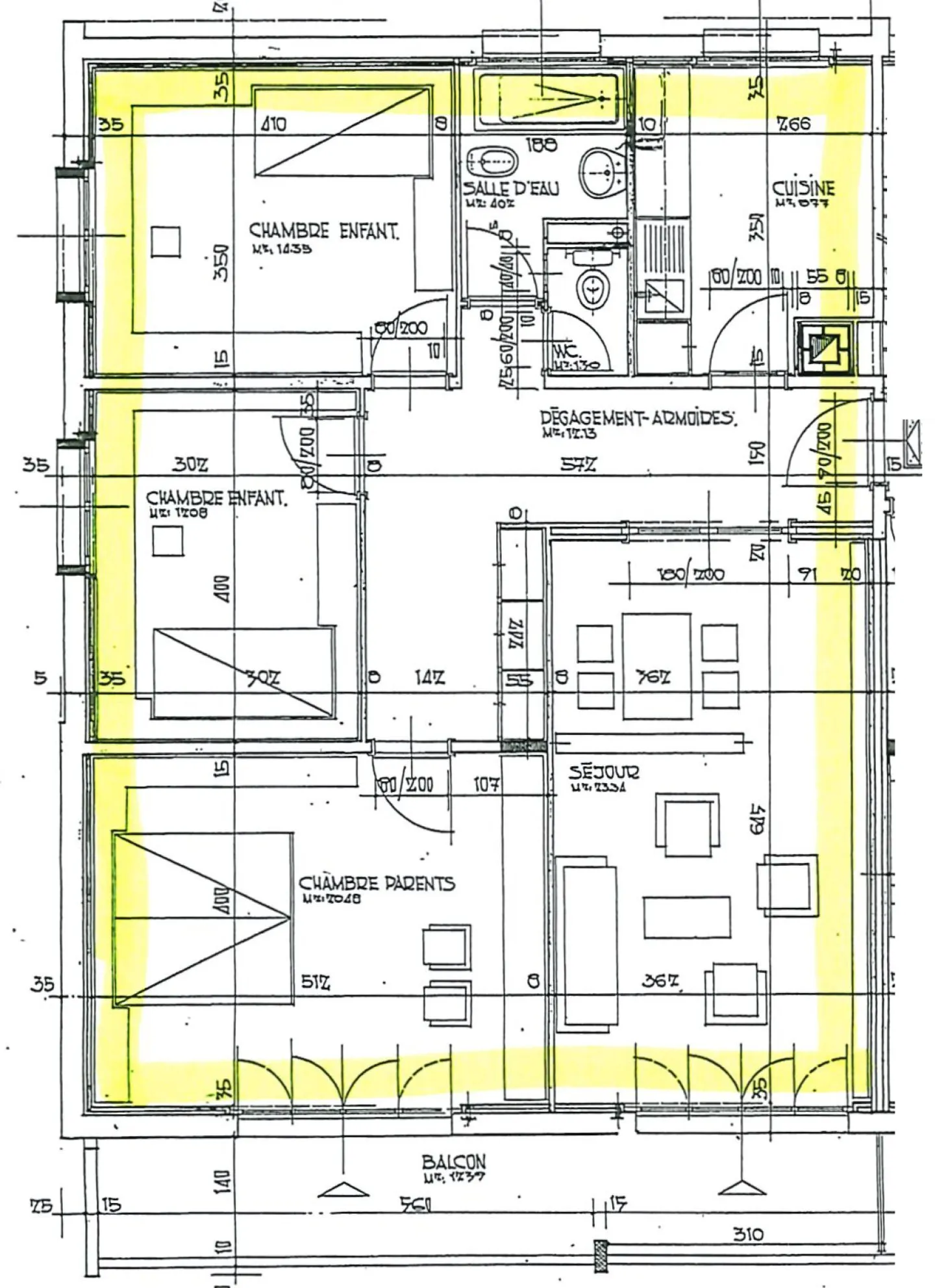 4,5-Zimmer-Wohnung mit Balkon, renoviert und vermietet - Foto 10 von 10