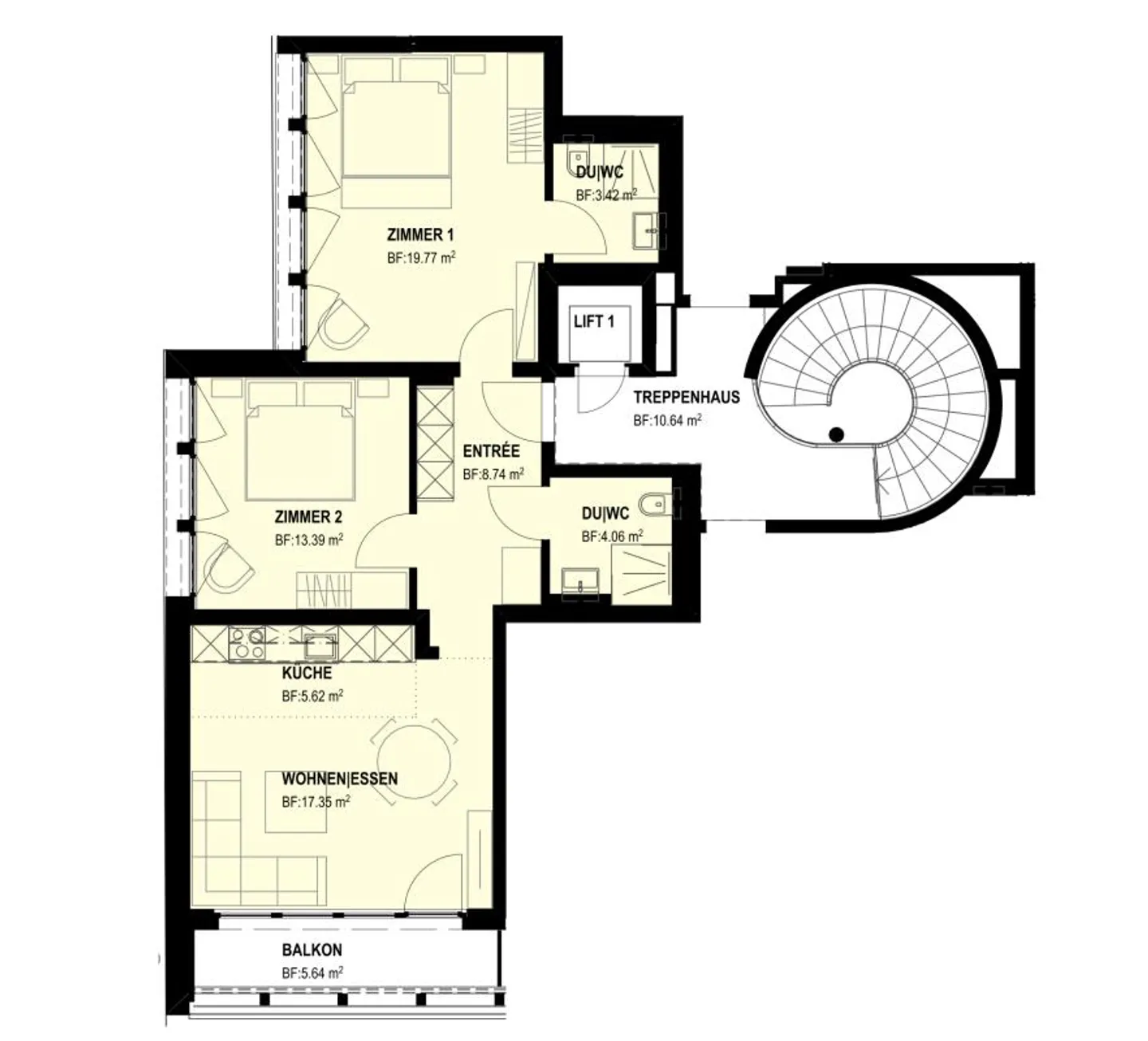 Moderne und zentral gelegene 3.5-Zimmer-Wohnung, in Arosa (Zweitwoh... - Photo 7 of 8