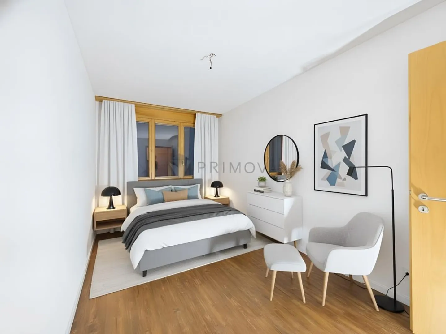 Light-flooded 4.5 room apartment with mountain view and charm - Photo 6 of 10