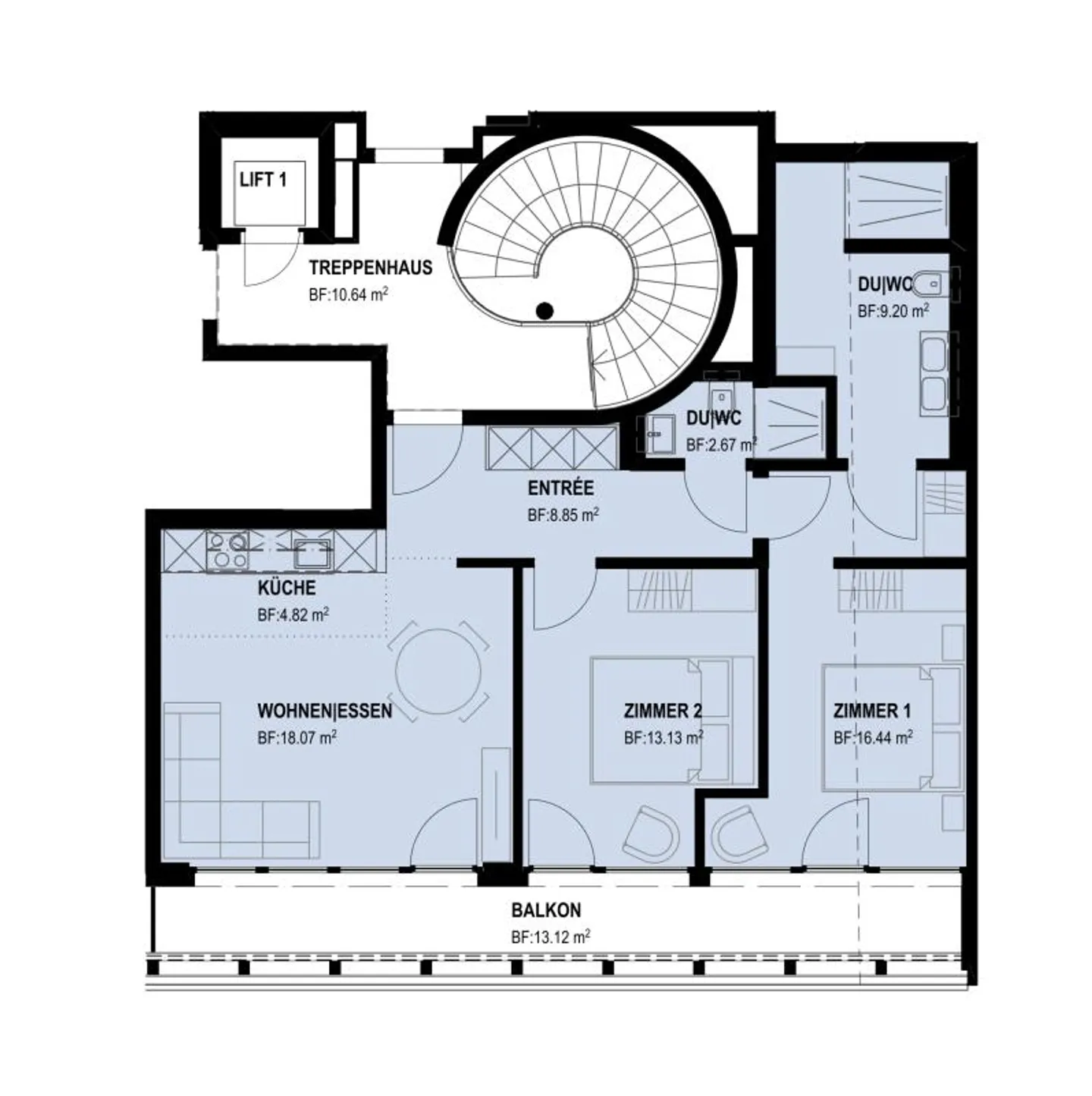 Moderne 3.5-Zimmer-Wohnung, in Arosa (Zweitwohnung) - Photo 7 of 8