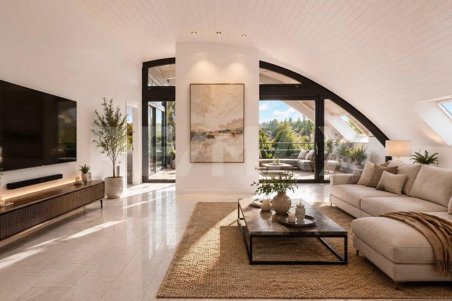 Exclusive 3.5 - 5.5 Room Attic Penthouse 246 m² NWF, 4 Terraces, i... - Photo 5 of 13