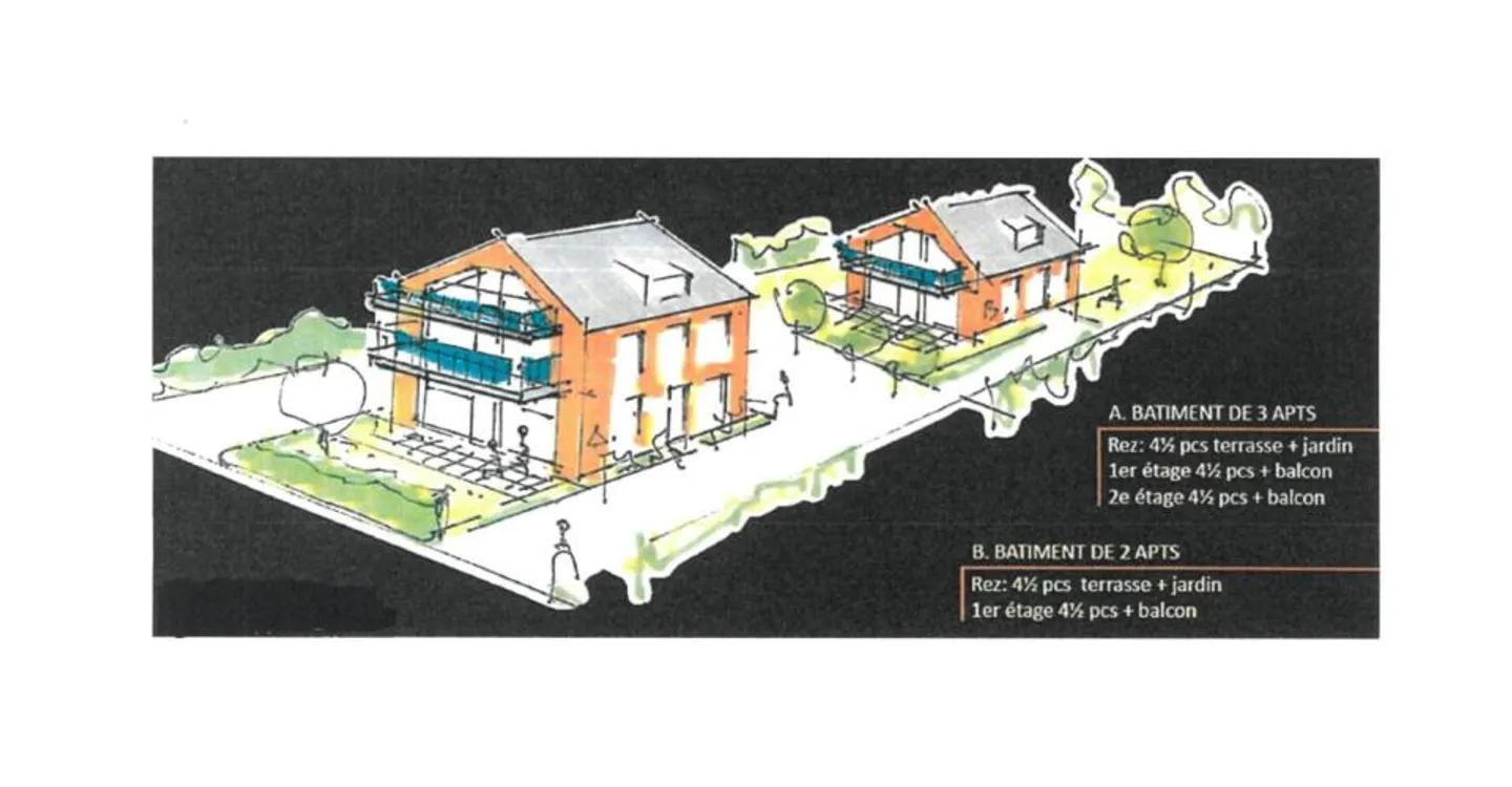 Lot 3 - Gamma Promotion - 5 Apartments of 4.5 Rooms. - Photo 1 of 1