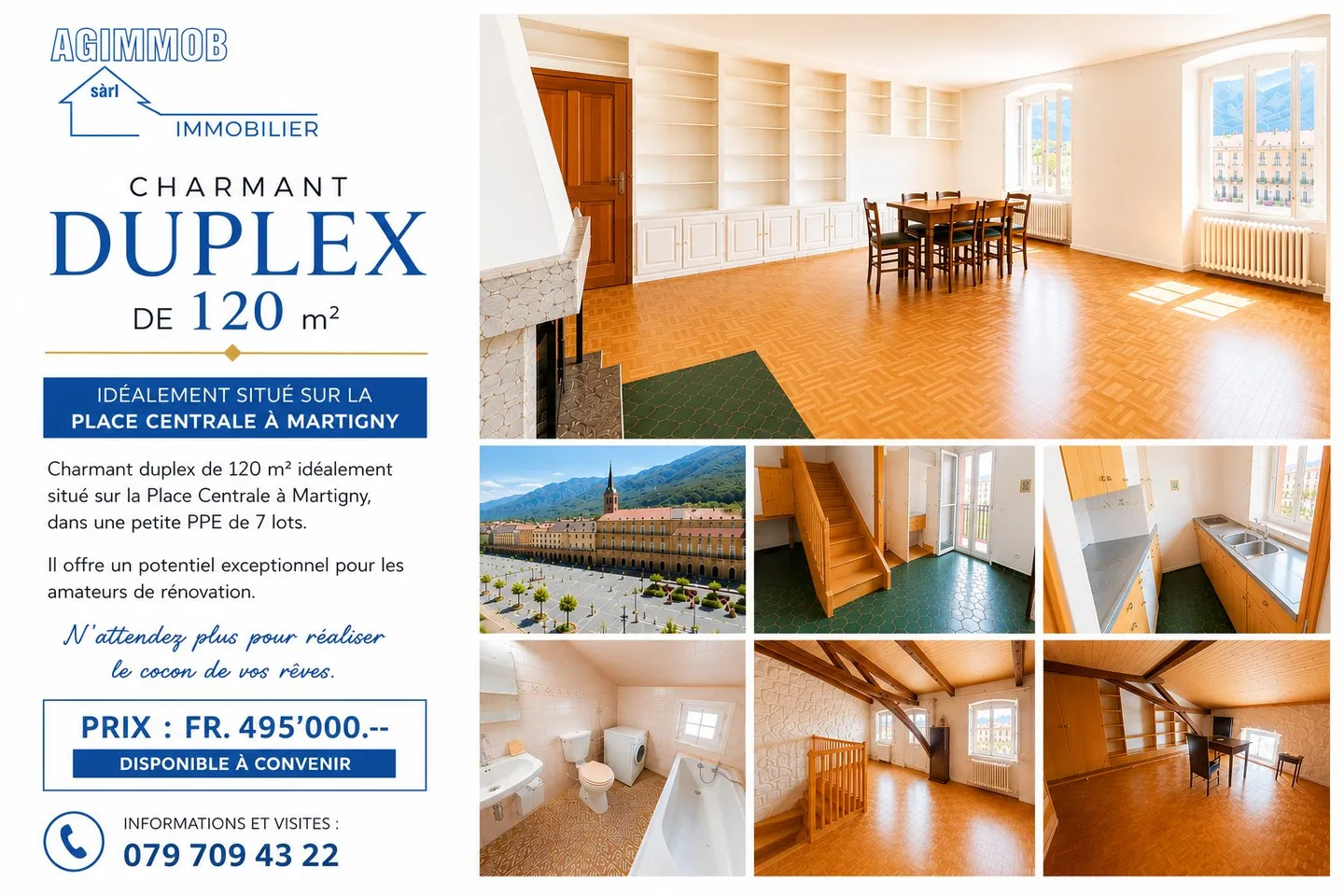 Charmantes Duplex in Martigny - Foto 1 von 18