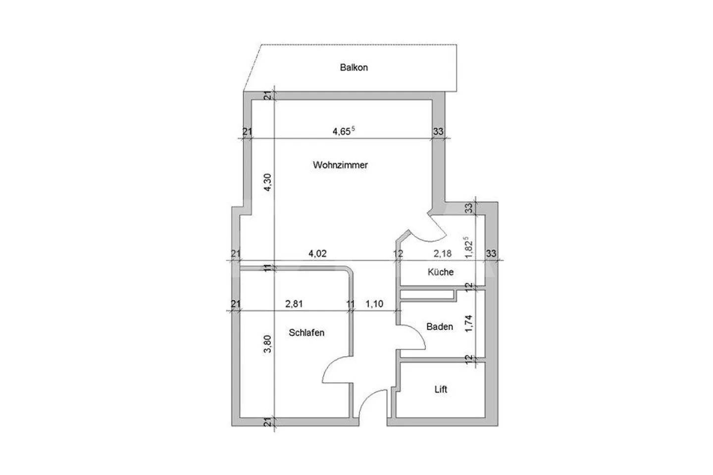 Quiet 2.5-room apartment in a central location in Zermatt - Photo 12 of 13