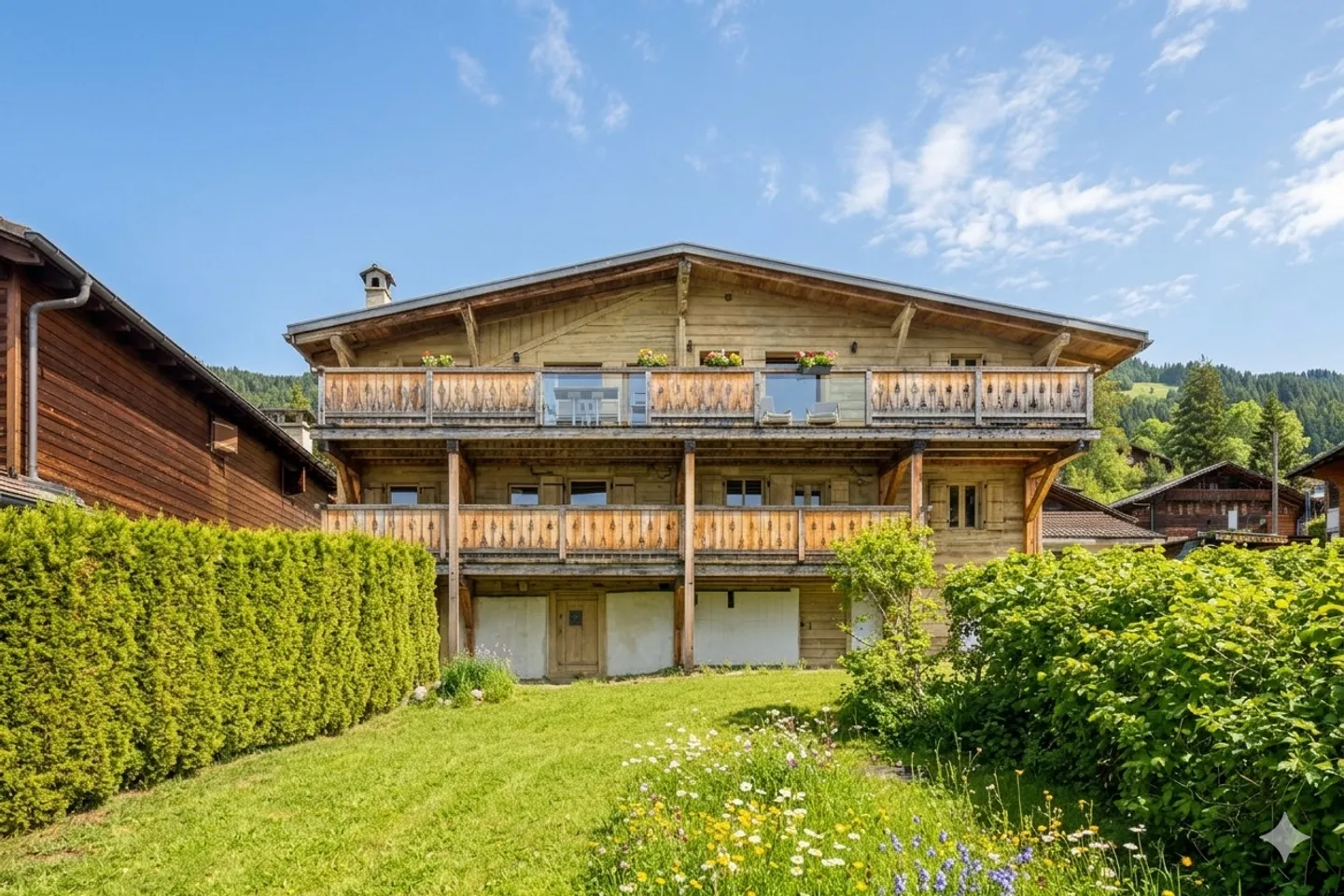 La mia pensione - Cottage ristrutturato con giardino nel centro di Chesières - Foto 1 di 13