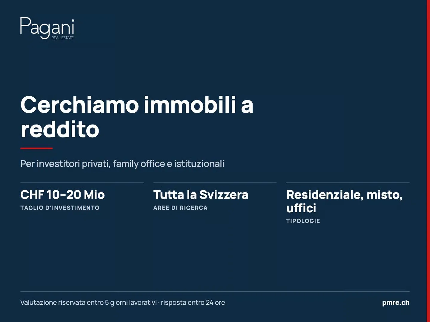 Cerchiamo immobili a reddito CHF 10–20 Mio in tutto il Ticino - Photo 1 of 1