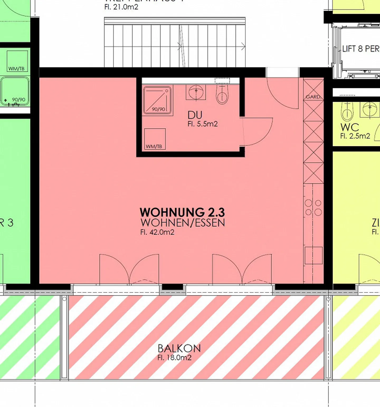 Célibataires et navetteurs à l'écoute - Studio moderne à Schindellegi - Photo 5 sur 5